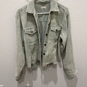 Green/blue button up jacket size small